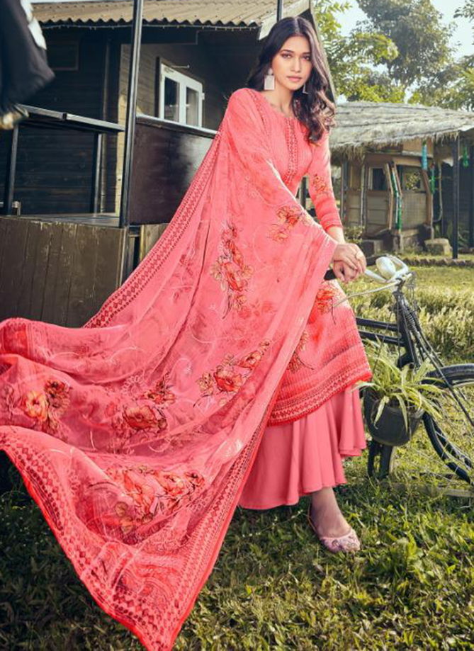 Arise Digital Print with Sequence Work Georgette Party Wear Plazzo Suit Collection 13601-13608